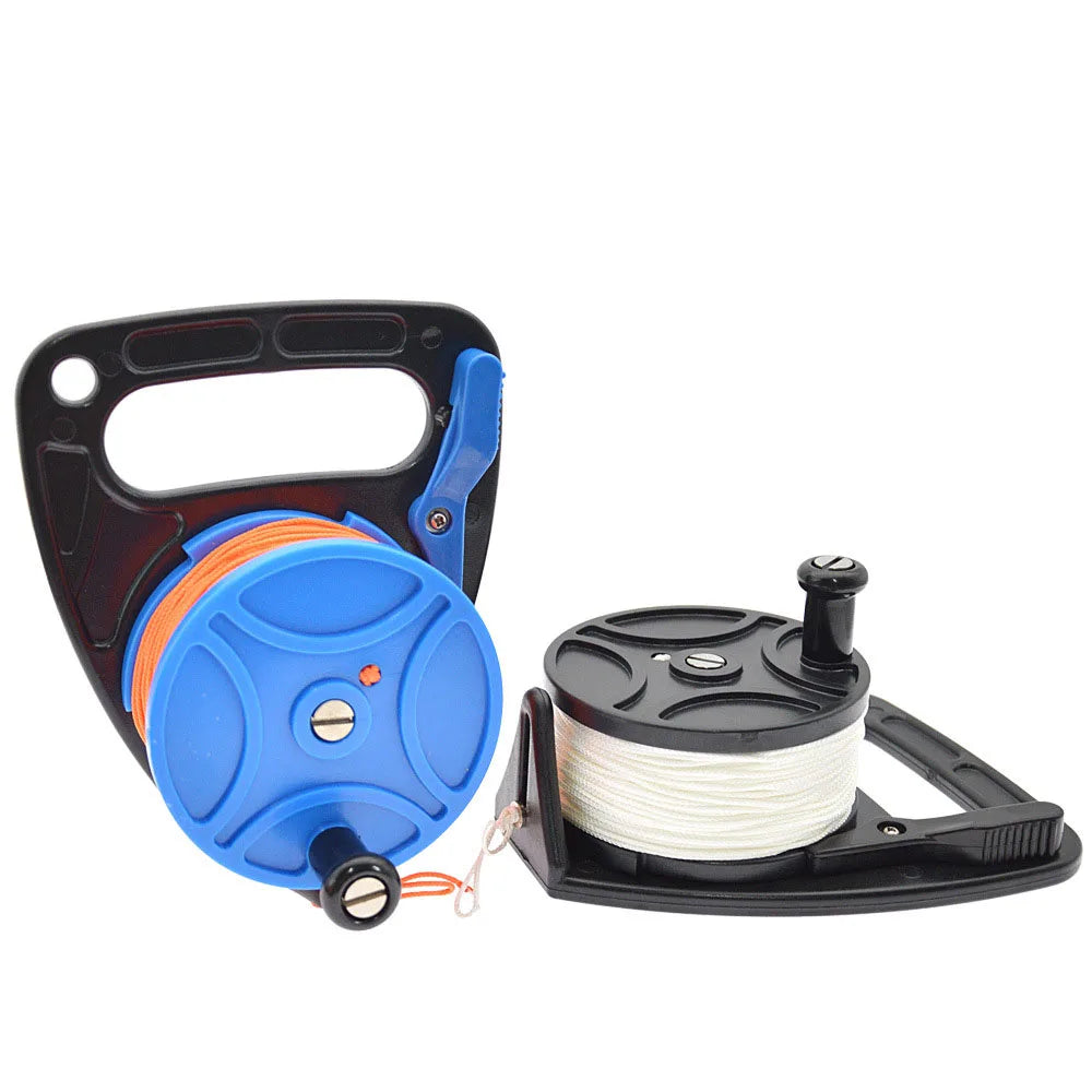 Scuba Diving Wreck Spool, Finger Line Reels, Cave Reel with Handle, Snorkeling, Underwater, Water Sports Gear, 46m, 83m