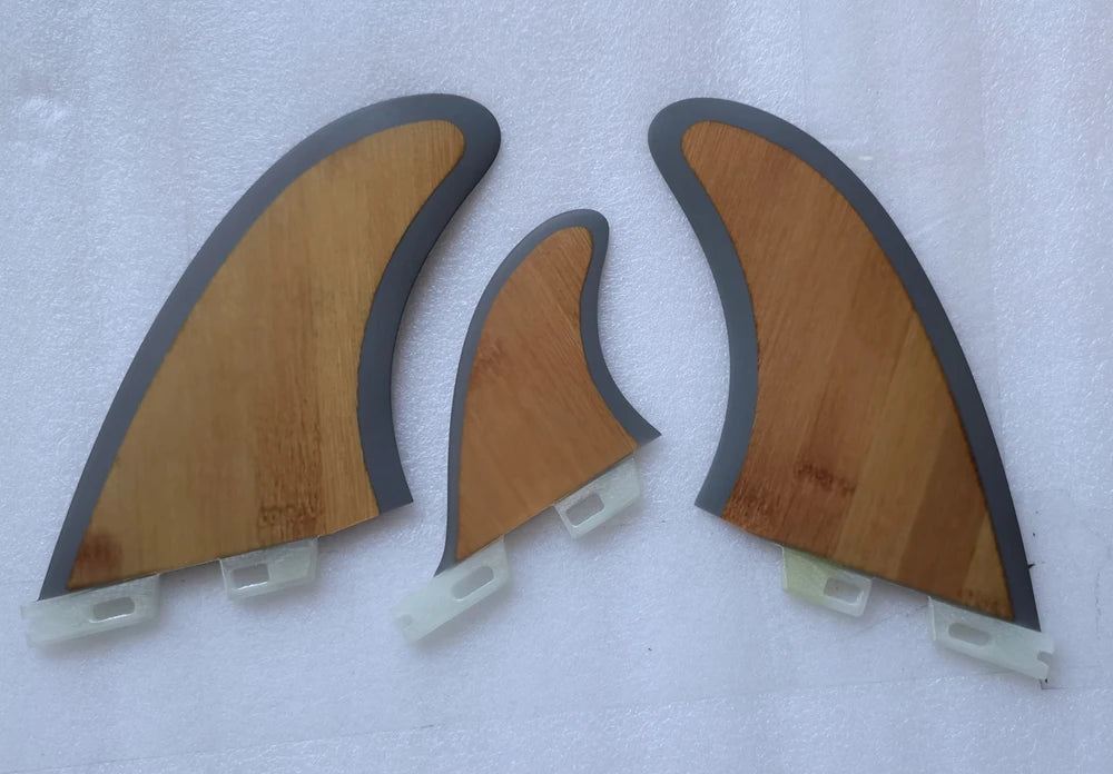 MR Twin Surfboard Fin Plus one 2L+1S Bamboo Surf Fin Hot