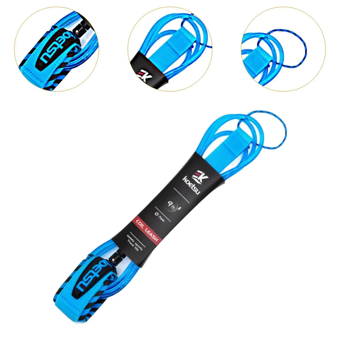 Surfboard Leash Portable Stand up Paddle Board for Surfing Skimboard Outdoor