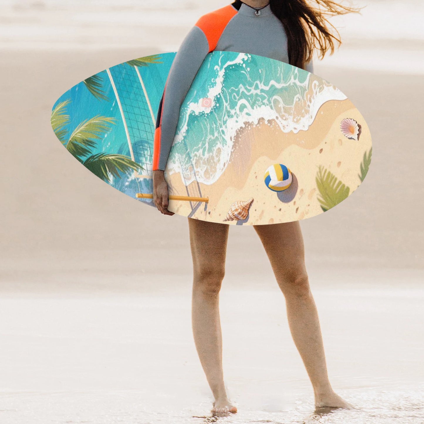 35" High Gloss Beach Skim board