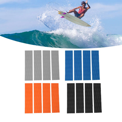 4Pcs Surfboard Traction Pads Surfing Front Traction Anti Slip Pad for Skimboards Kayak Surfing Front Traction Anti Slip Pad
