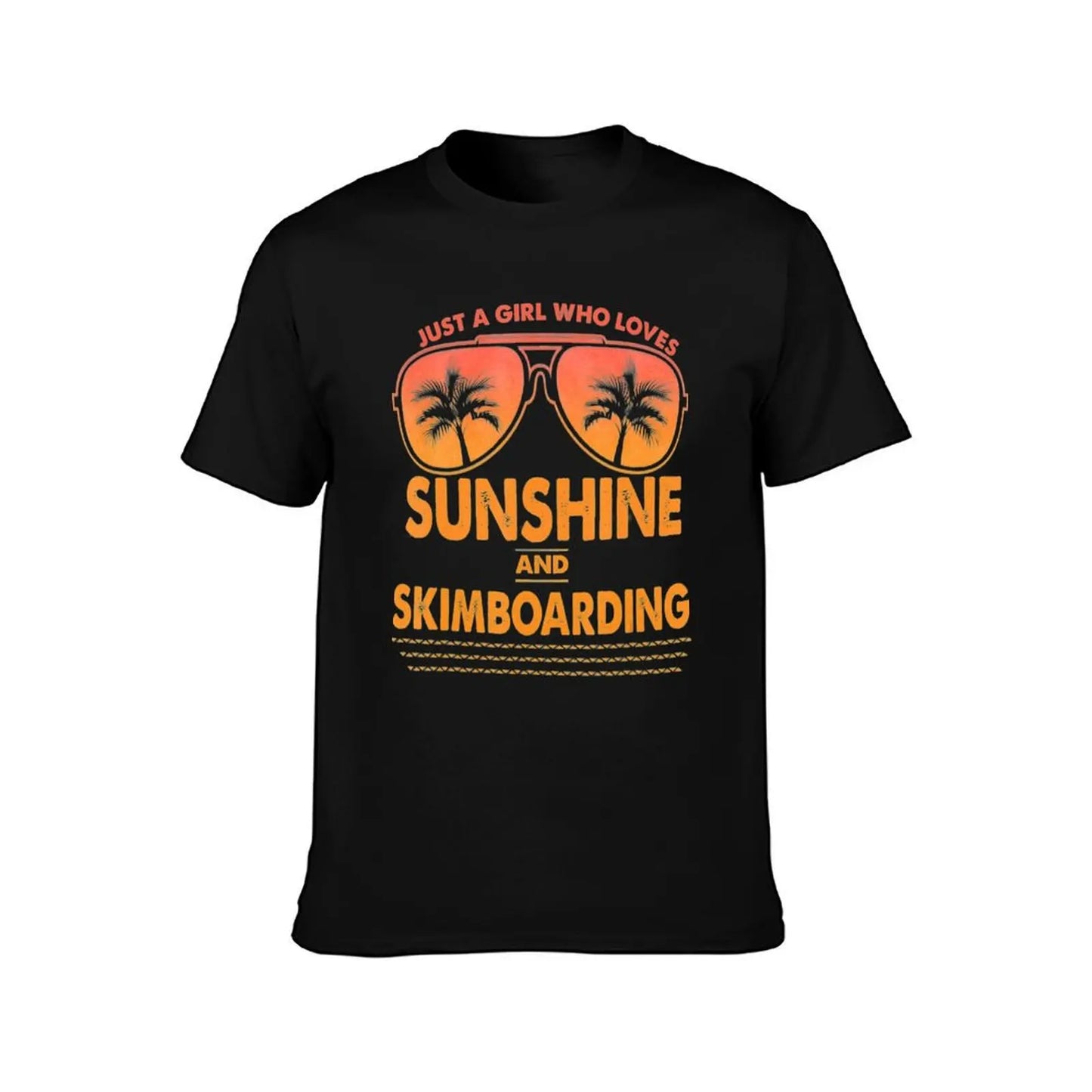 Just A Girl Who Loves Sunshine And Skimboarding T-Shirt topping luxury t-shirt summer tops mens t shirts pack
