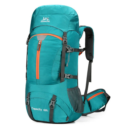 60L Camping Backpack Travel Bag For Men Large Capacity Outdoor Sport Trekking Hiking Mountaineering Shoulder Bag with Rain cover