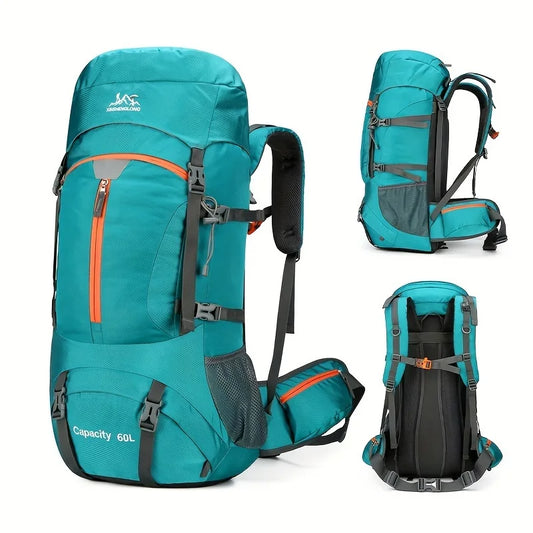 60L Camping Backpack Travel Bag For Men Large Capacity Outdoor Sport Trekking Hiking Mountaineering Shoulder Bag with Rain cover