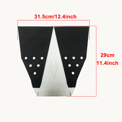 Skimboard Traction Tail Pad 3 Piece Stomp Pad SUP Foot Pads Surf Kiteboard EVA Deck Grip