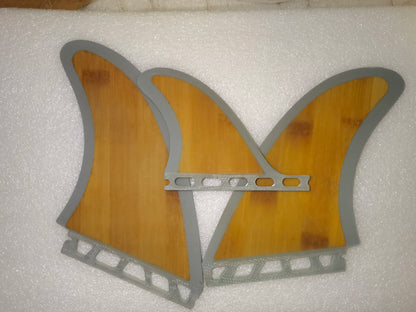 MR Twin Surfboard Fin Plus one 2L+1S Bamboo Surf Fin Hot