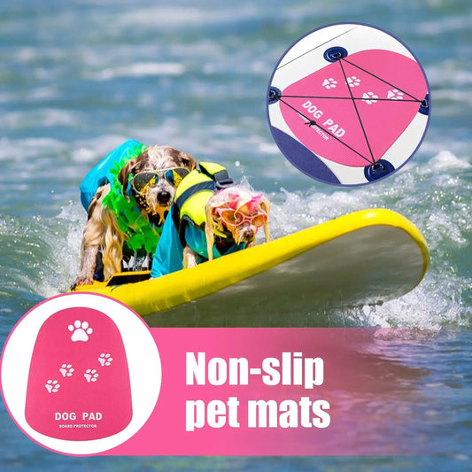 Dog Traction Pad for Kayak Non-Slip Traction Pad Deck Grip Mat Anti-Slip Water Sports Surf Paddleboard Supplies for Skimboard