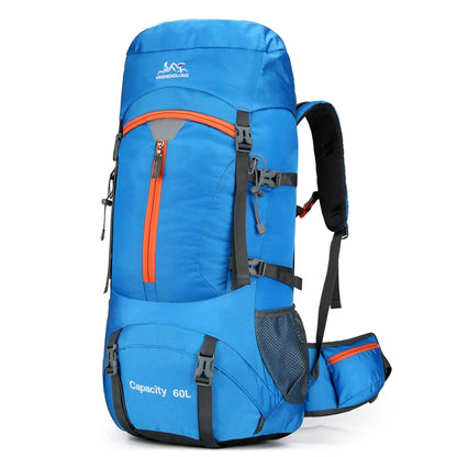 60L Camping Backpack Travel Bag For Men Large Capacity Outdoor Sport Trekking Hiking Mountaineering Shoulder Bag with Rain cover
