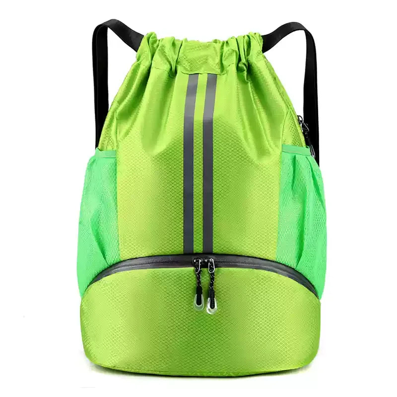 Drawstring Bag Dry Wet Separation Swimming Backpack Travel Drawstring Sports Training Basketball football Bag Storage