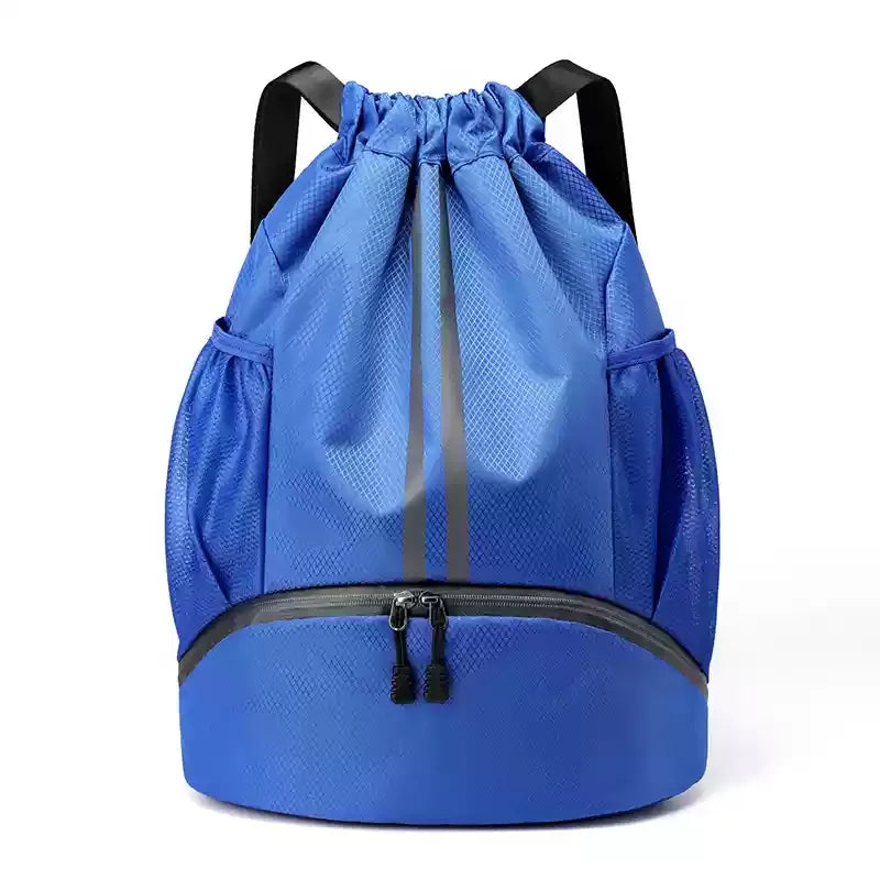 Drawstring Bag Dry Wet Separation Swimming Backpack Travel Drawstring Sports Training Basketball football Bag Storage