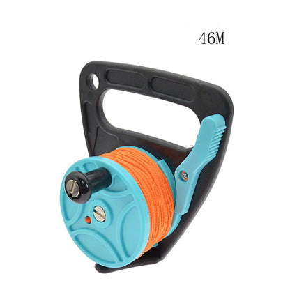 Scuba Diving Wreck Spool, Finger Line Reels, Cave Reel with Handle, Snorkeling, Underwater, Water Sports Gear, 46m, 83m