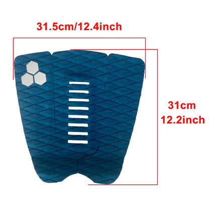 Skimboard Traction Tail Pad 3 Piece Stomp Pad SUP Foot Pads Surf Kiteboard EVA Deck Grip