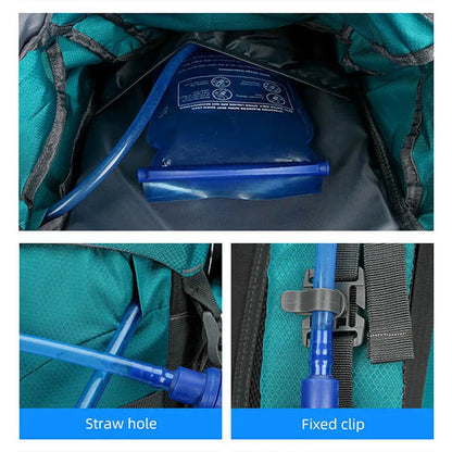 60L Camping Backpack Travel Bag For Men Large Capacity Outdoor Sport Trekking Hiking Mountaineering Shoulder Bag with Rain cover