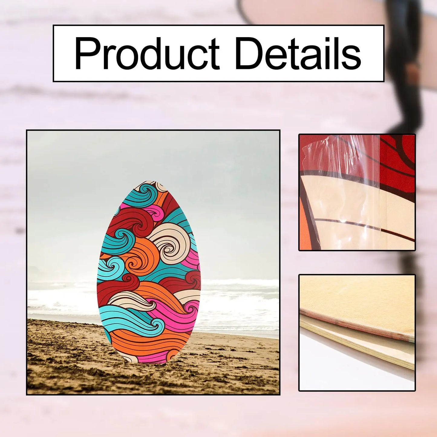 Beginners Skim boards Stand up with High Gloss Finish