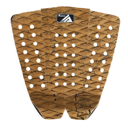 Surfboard Traction Pads 3 Piece EVA Deck Pads with Kicker for Stomp Skimboards Funboard Fish Board Blue/Orange/Pink/Brown