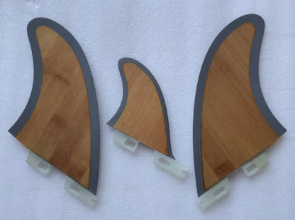 MR Twin Surfboard Fin Plus one 2L+1S Bamboo Surf Fin Hot