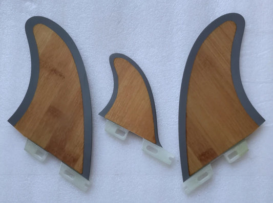 MR Twin Surfboard Fin Plus one 2L+1S Bamboo Surf Fin Hot