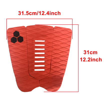 Skimboard Traction Tail Pad 3 Piece Stomp Pad SUP Foot Pads Surf Kiteboard EVA Deck Grip