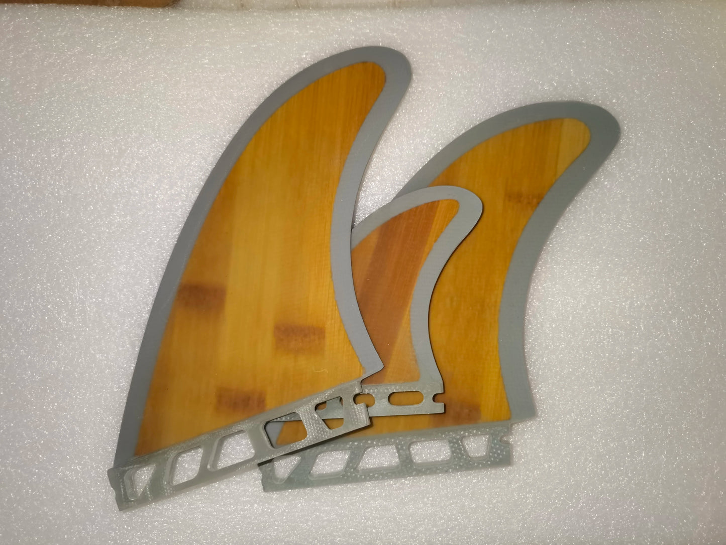 MR Twin Surfboard Fin Plus one 2L+1S Bamboo Surf Fin Hot