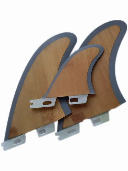 MR Twin Surfboard Fin Plus one 2L+1S Bamboo Surf Fin Hot