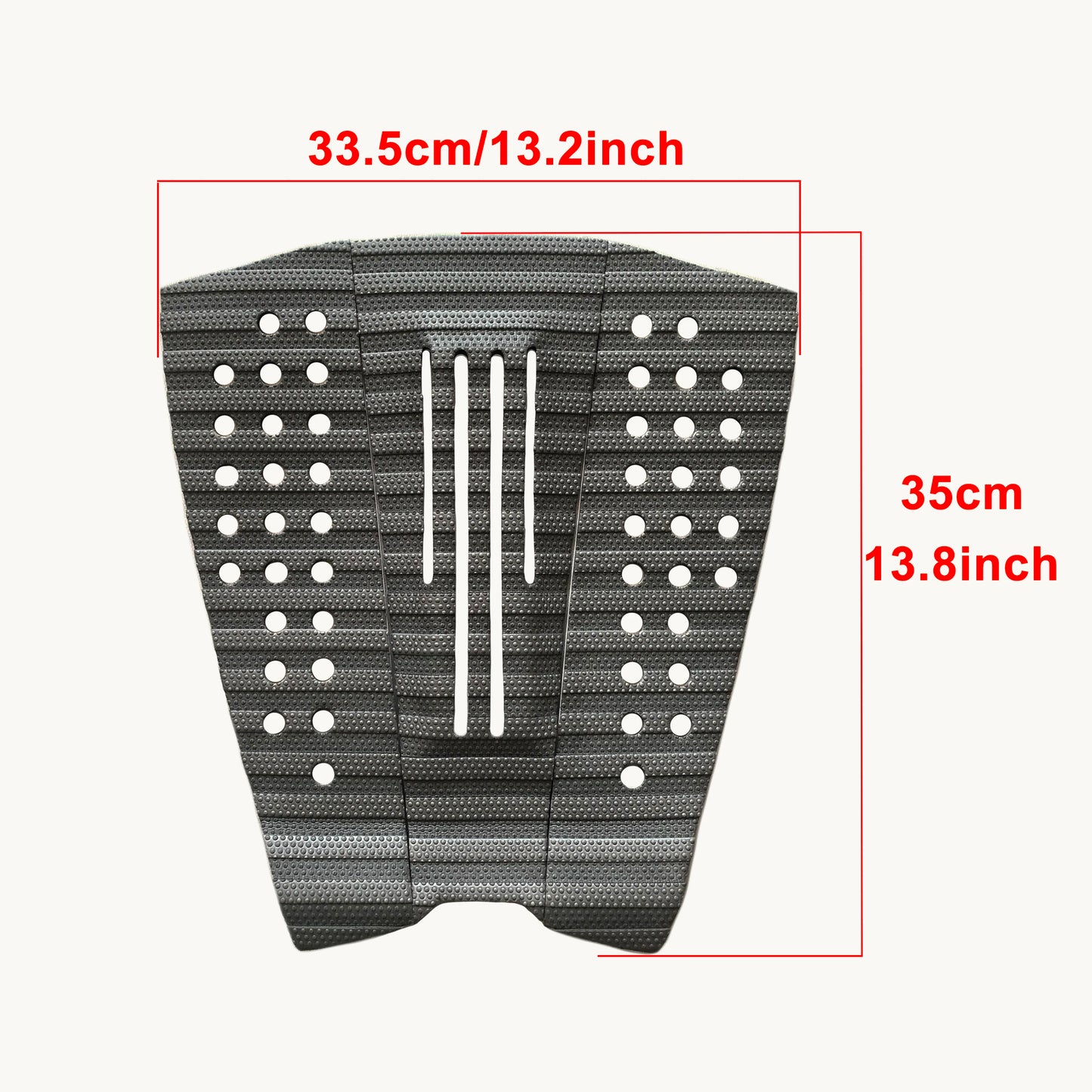 Skimboard Traction Tail Pad 3 Piece Stomp Pad SUP Foot Pads Surf Kiteboard EVA Deck Grip
