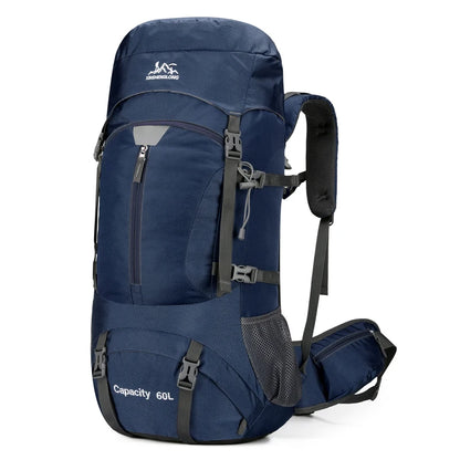 60L Camping Backpack Travel Bag For Men Large Capacity Outdoor Sport Trekking Hiking Mountaineering Shoulder Bag with Rain cover