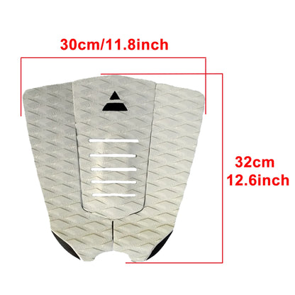 Skimboard Traction Tail Pad 3 Piece Stomp Pad SUP Foot Pads Surf Kiteboard EVA Deck Grip