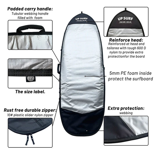 High-Quality Waterproof Surfboard Bag for SUP/Skimboard Durable Board Cover with Adjustable Padded Shoulder Strap,Surfing