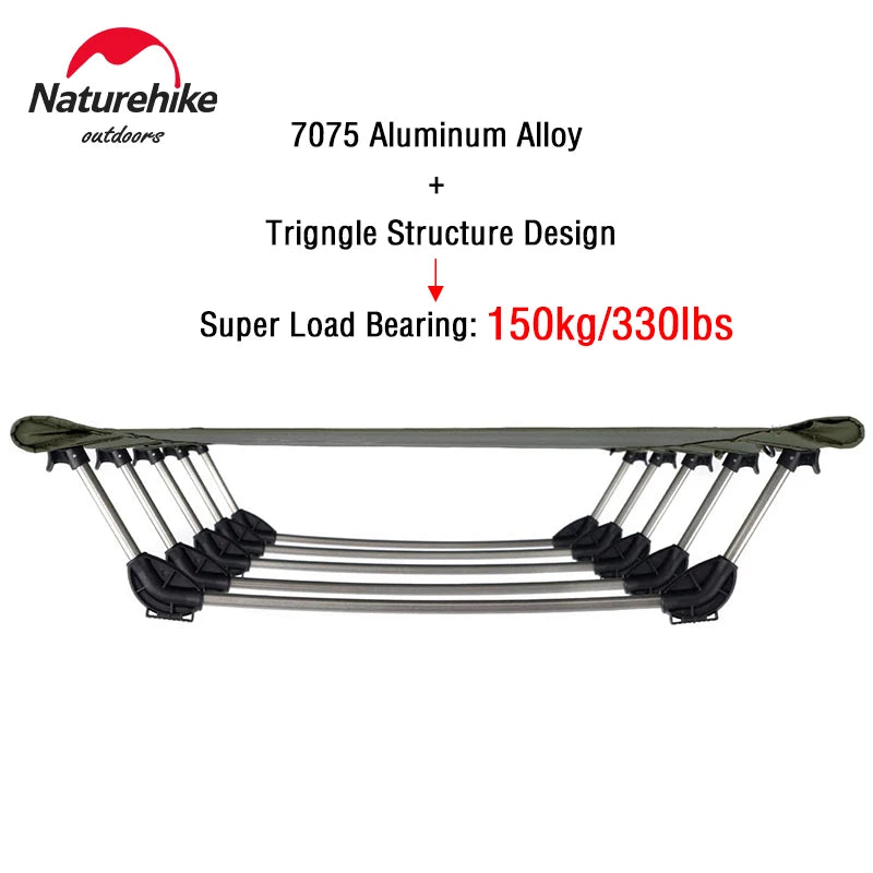 Naturehike XJC05 Folding Bed Compact Ultralight Camping Bed Outdoor Camping Hiking Travel Folding Backpacking Cots NH20JJ001